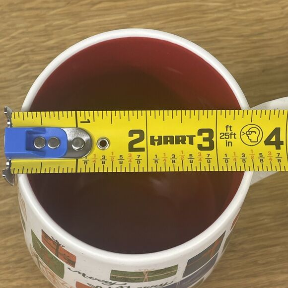 Etta Vee Jessica Raulet Merry Christmas Holiday Presents Gifts Red Inside Mug - Picture 9 of 9